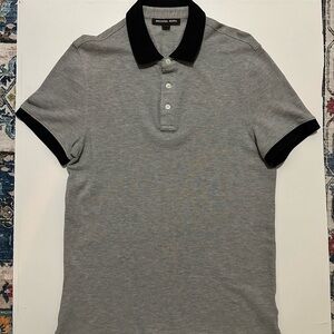 Michael Kors Gray Polo with Black Accents